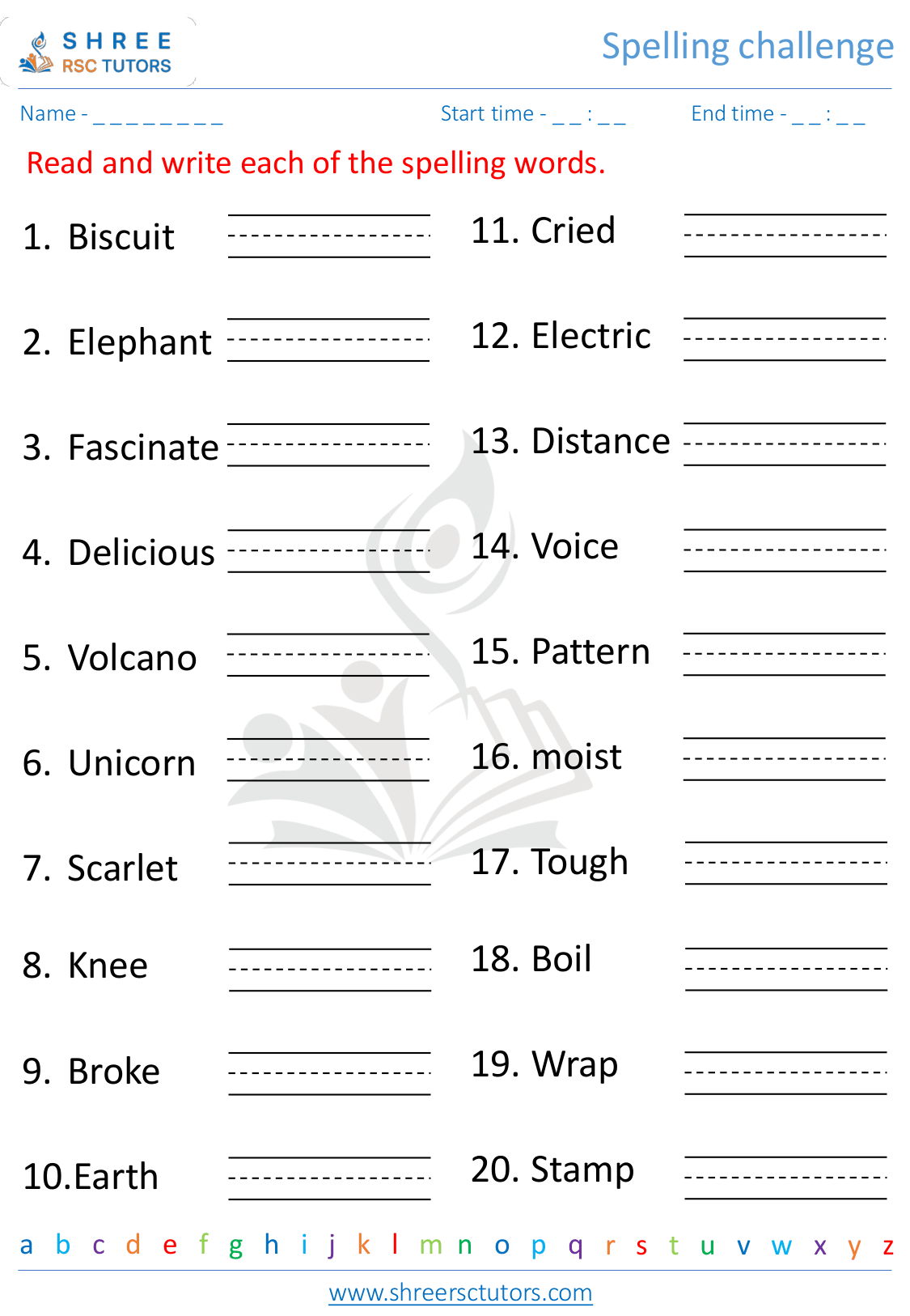 Spelling Grade 3 English Spelling Grade 3 English